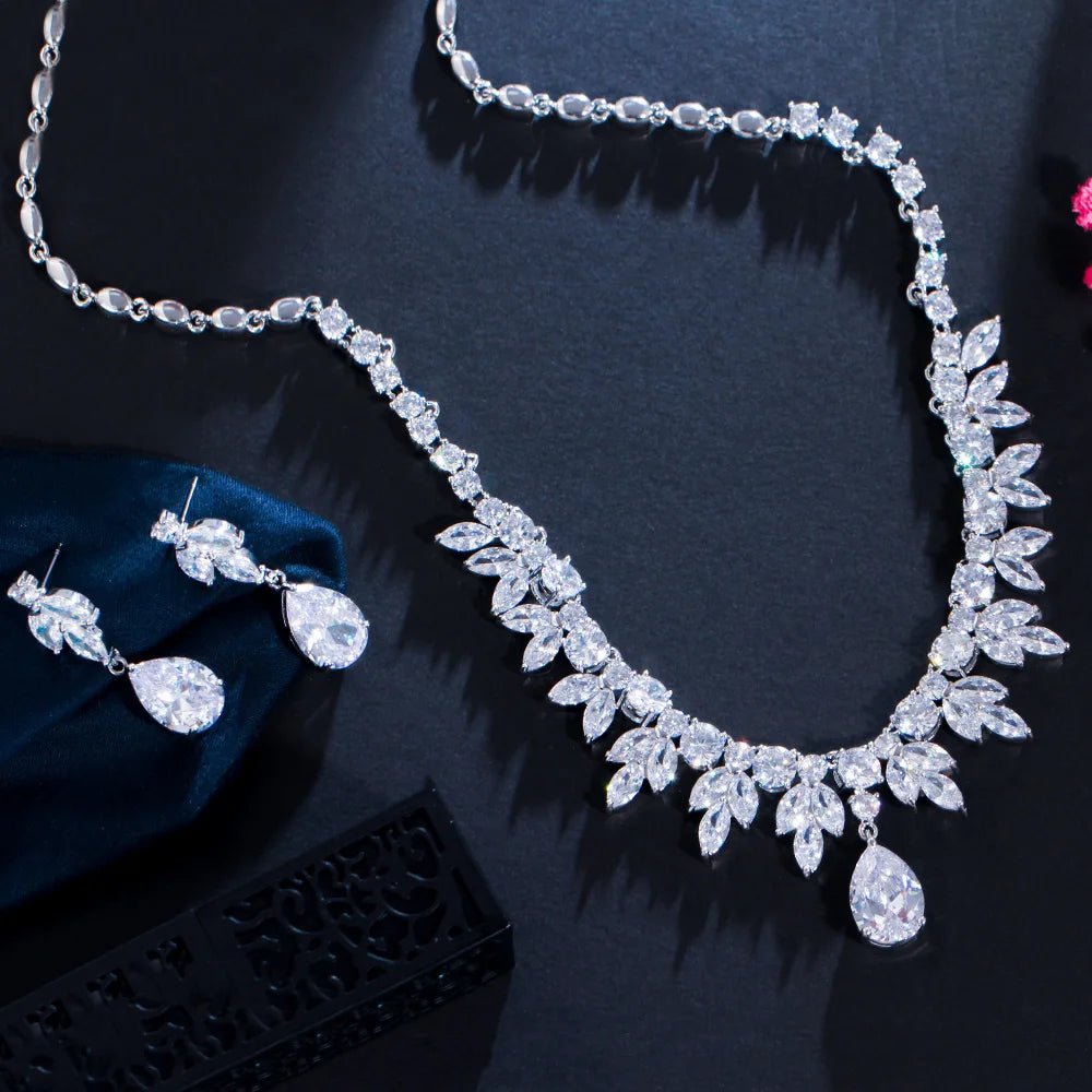 Jewellery Set2Pcs Leaves Drop Jewelry Set T037 - WS JewelleryBridal Jewelery SetElegant Jewelery SetJewelery Set