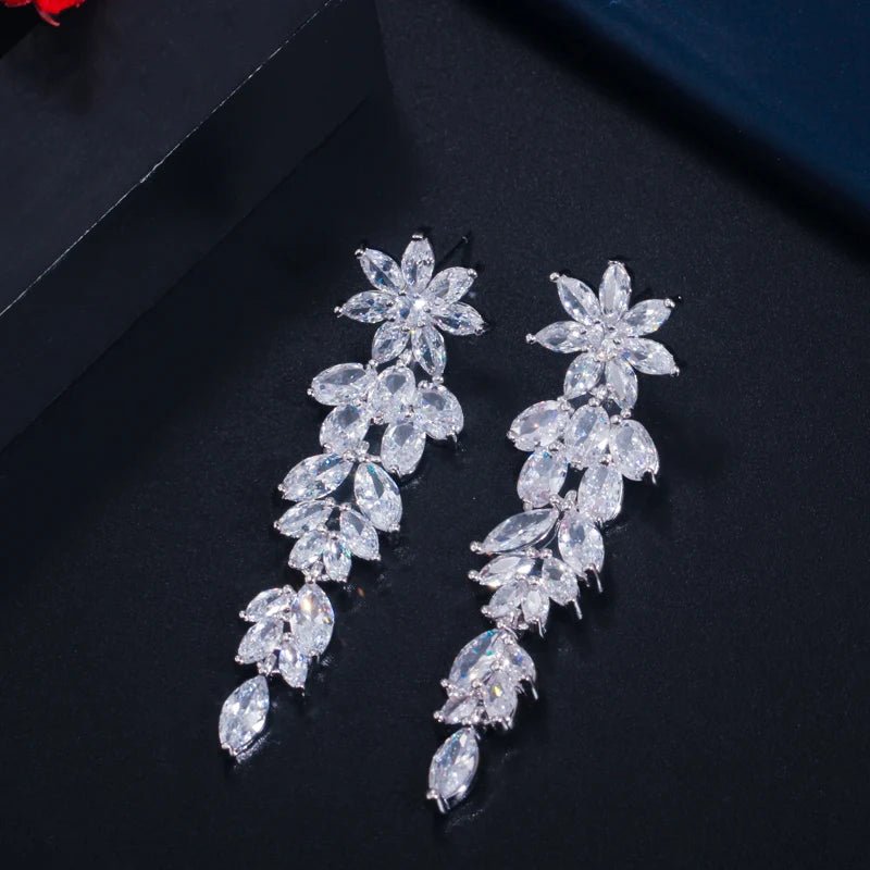 Jewellery Set2Pcs Water Drop Flower Jewelry Set T451 - WS JewelleryBridal Jewelery SetElegant Jewelery SetJewelery Set