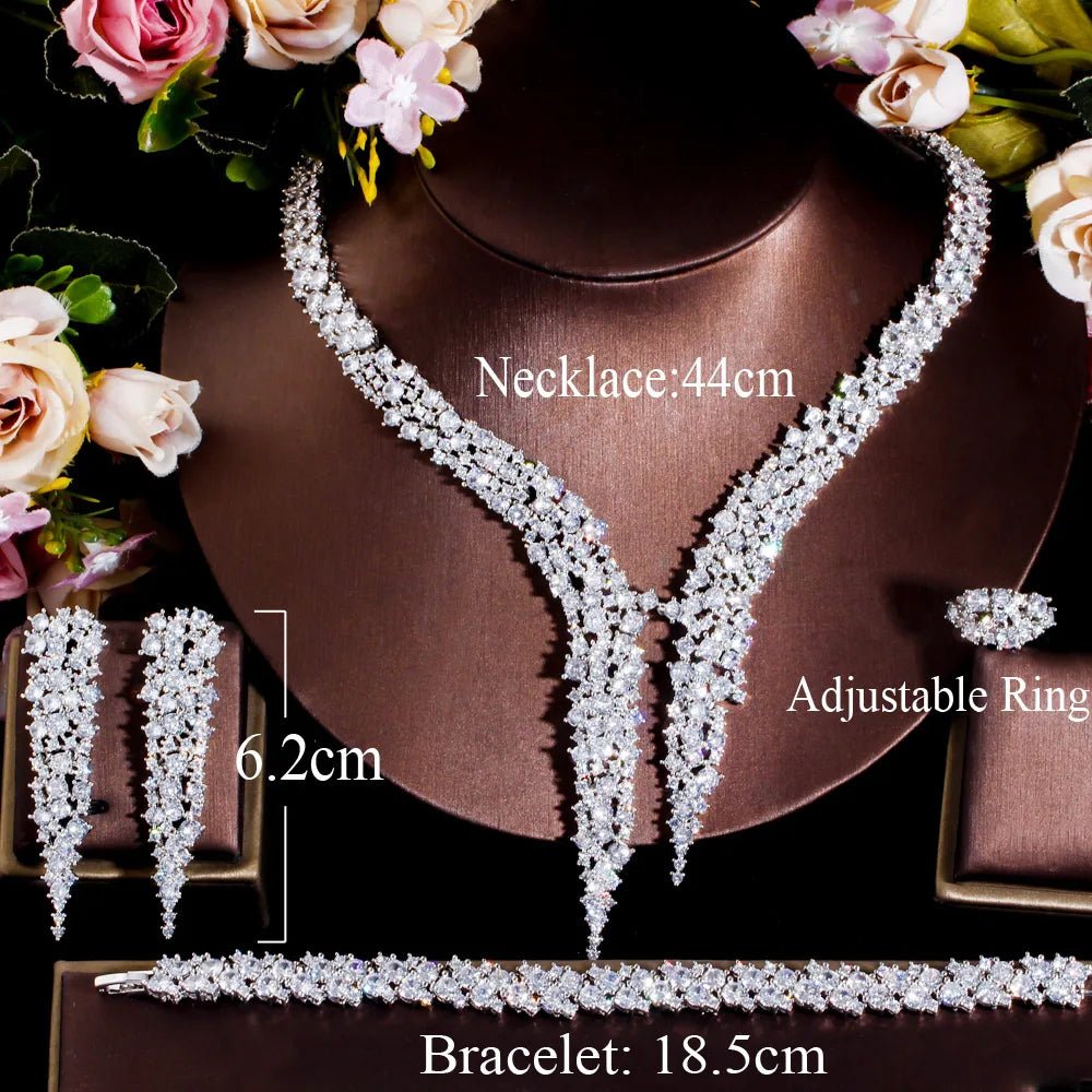 Jewellery Set4Pcs Heave Stone Jewelry Sets T663 - WS JewelleryBridal Jewelery SetElegant Jewelery SetJewelery Set