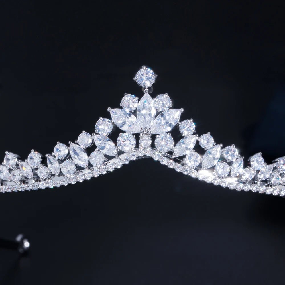 TiarasBridal Flower Tiaras and Crowns A030 - WS JewelleryBridal TiaraHair AccessoriesQueen Tiara