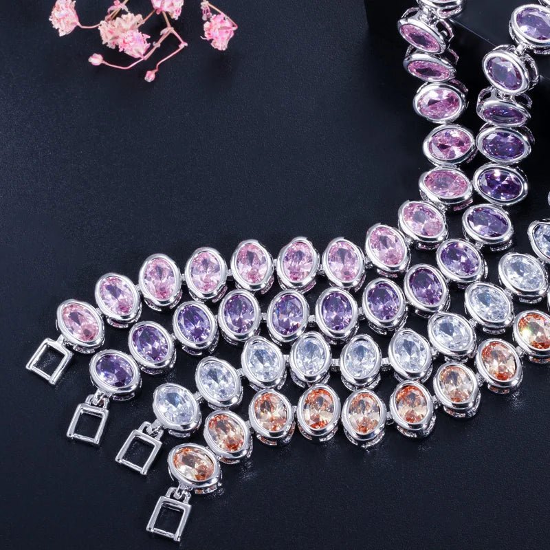 BraceletsClassic Oval Cut Round Bracelet CB181 - WS JewelleryBraceletBridal BraceletTennis Bracelet