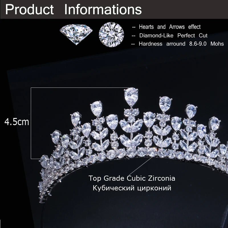 TiarasElegant Beauty Queen Large Tiaras A005 - WS JewelleryBridal TiaraHair AccessoriesQueen Tiara
