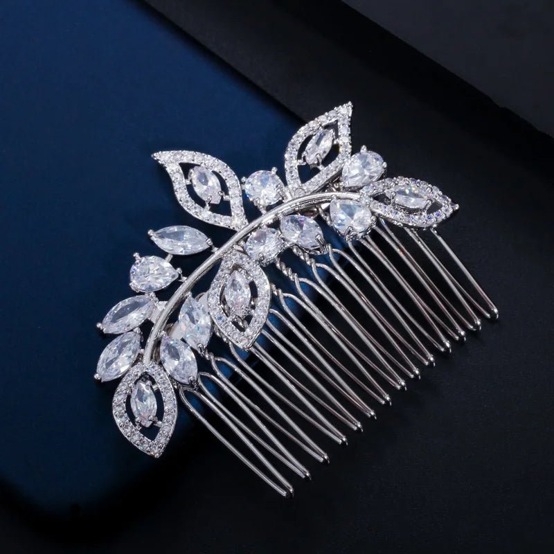 TiarasElegant Leaf Flower Hair Tiara A013 - WS JewelleryBridal TiaraHair AccessoriesQueen Tiara