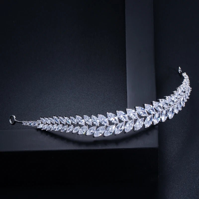 TiarasGorgeous Leaf Bridal Wedding Tiara A002 - WS JewelleryBridal TiaraHair AccessoriesQueen Tiara
