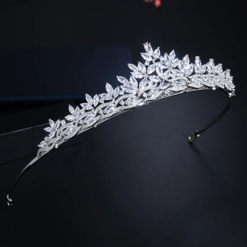 TiarasLuxury Bridal Leaves Tiara Crown A025 - WS JewelleryBridal TiaraHair AccessoriesQueen Tiara