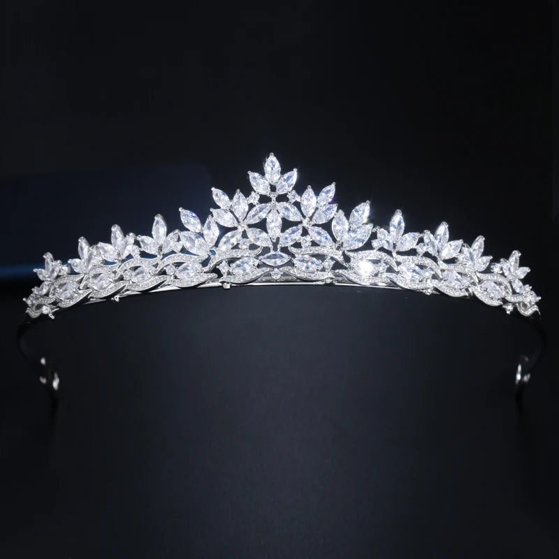 TiarasLuxury Bridal Leaves Tiara Crown A025 - WS JewelleryBridal TiaraHair AccessoriesQueen Tiara