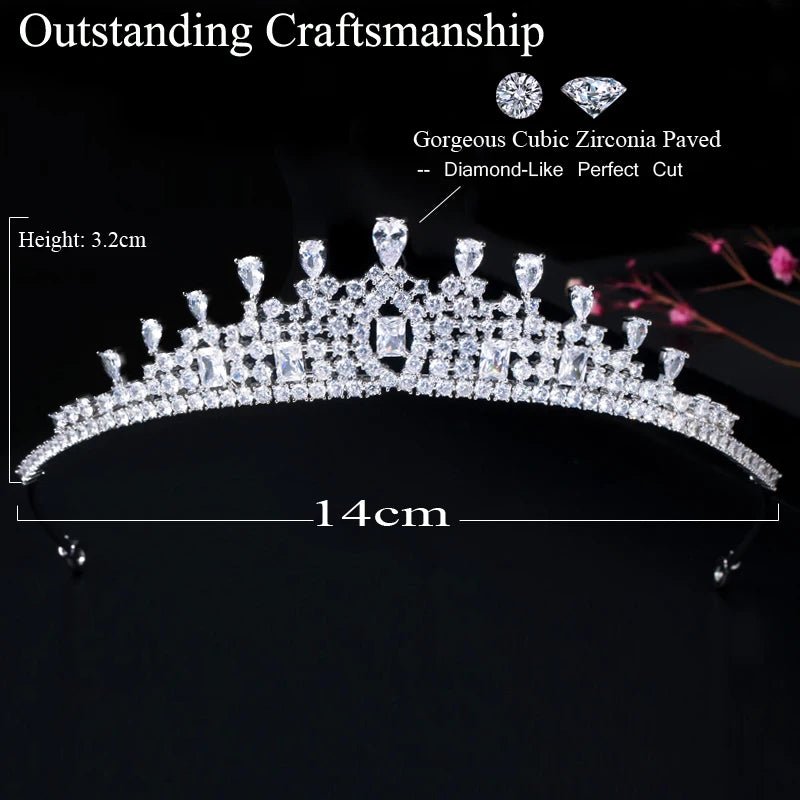 TiarasLuxury Crystal Bridal Crown Tiara A016 - WS JewelleryBridal TiaraHair AccessoriesQueen Tiara