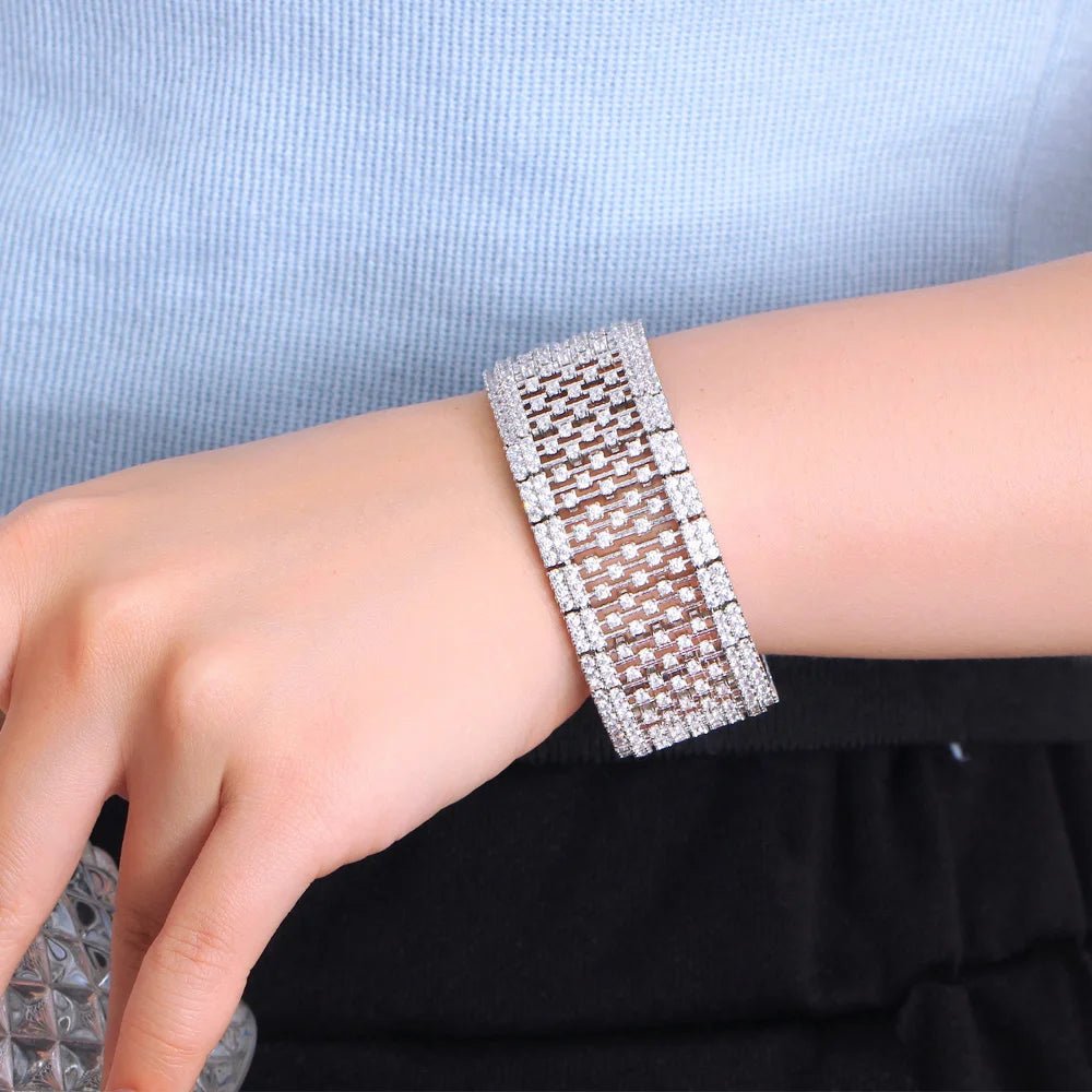 BraceletsLuxury Hollow Bangle Bracelets CB324 - WS JewelleryBraceletBridal BraceletTennis Bracelet