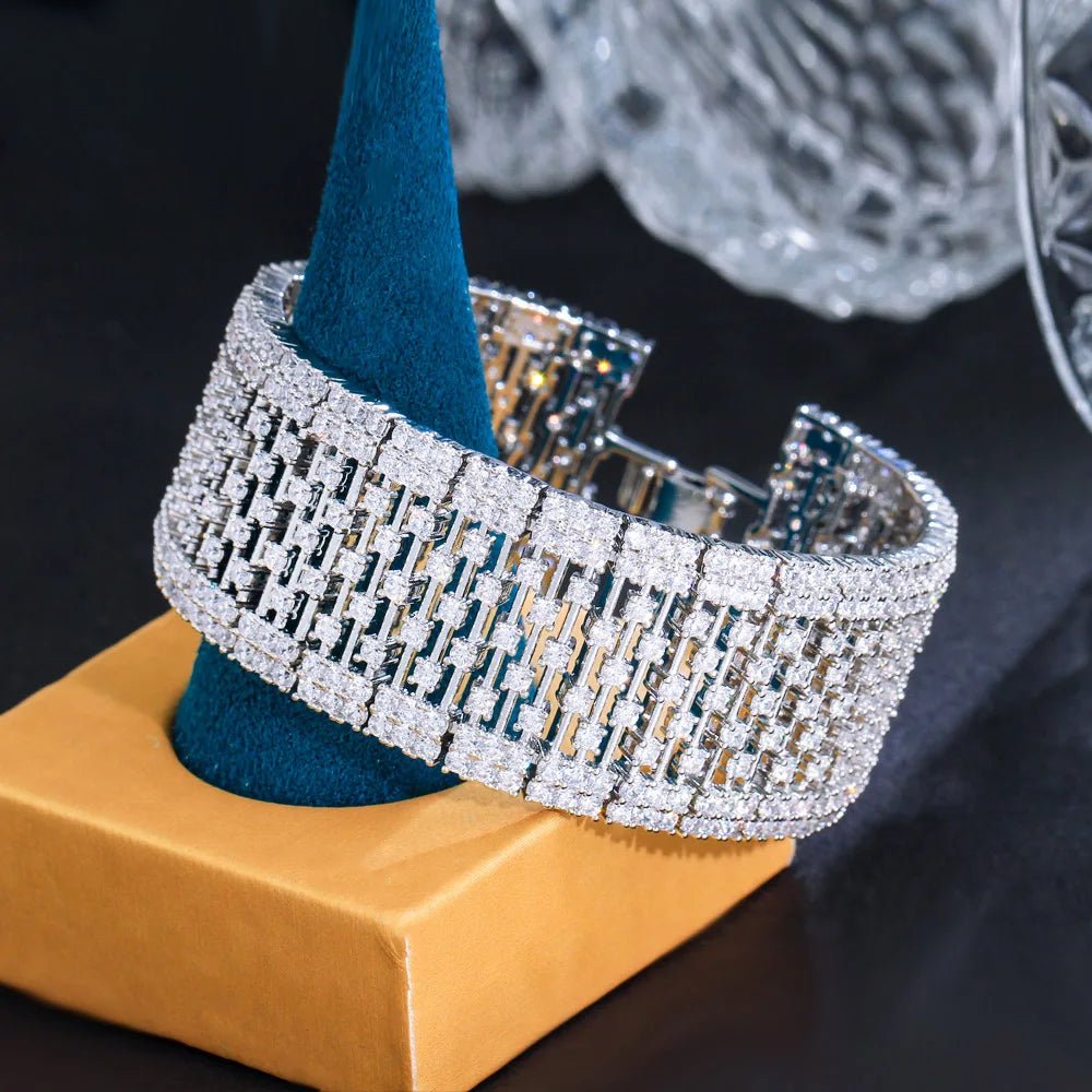 BraceletsLuxury Hollow Bangle Bracelets CB324 - WS JewelleryBraceletBridal BraceletTennis Bracelet
