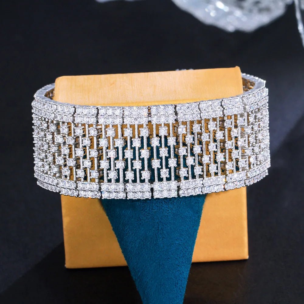 BraceletsLuxury Hollow Bangle Bracelets CB324 - WS JewelleryBraceletBridal BraceletTennis Bracelet