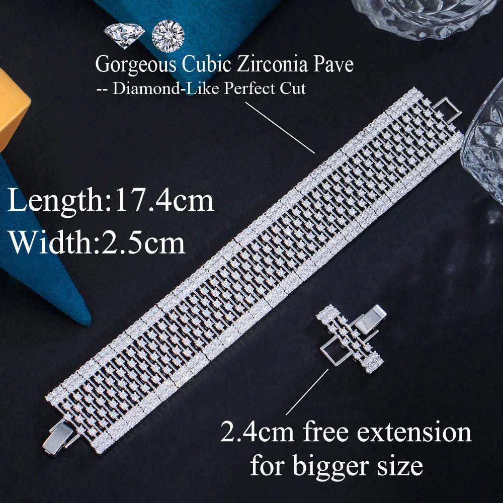 BraceletsLuxury Hollow Bangle Bracelets CB324 - WS JewelleryBraceletBridal BraceletTennis Bracelet