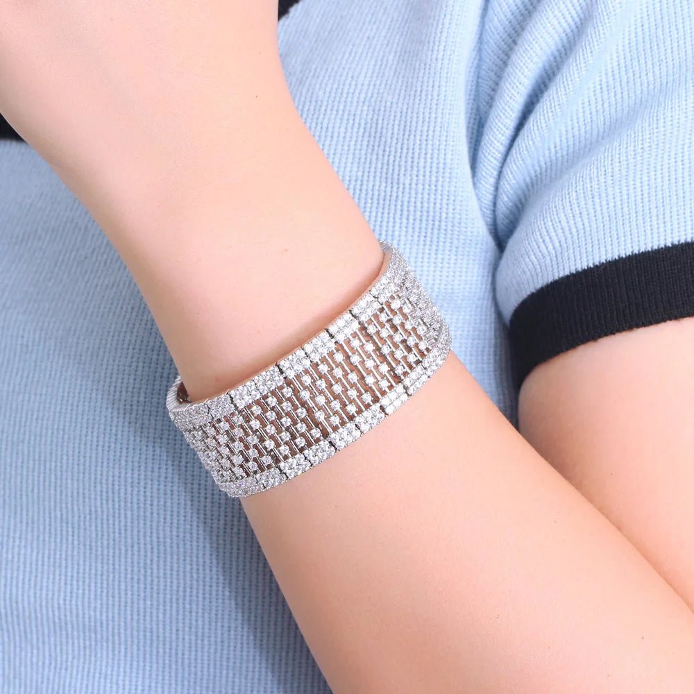 BraceletsLuxury Hollow Bangle Bracelets CB324 - WS JewelleryBraceletBridal BraceletTennis Bracelet