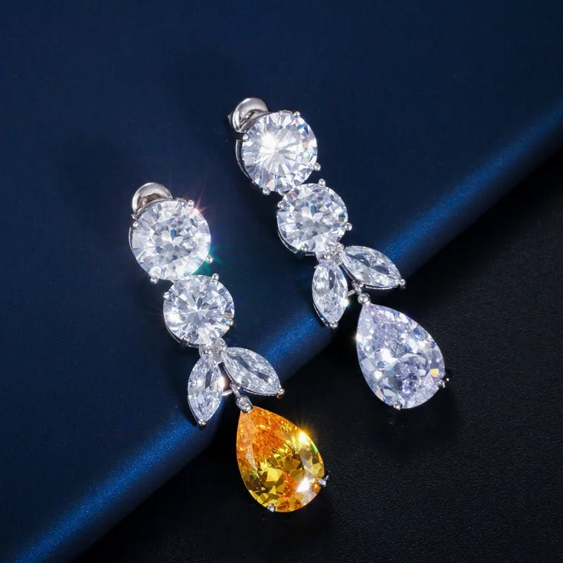 Jewellery SetLuxury Tassel Yellow Bridal Necklace and Earring Jewelry Sets T347 - WS Jewelleryjewellery set