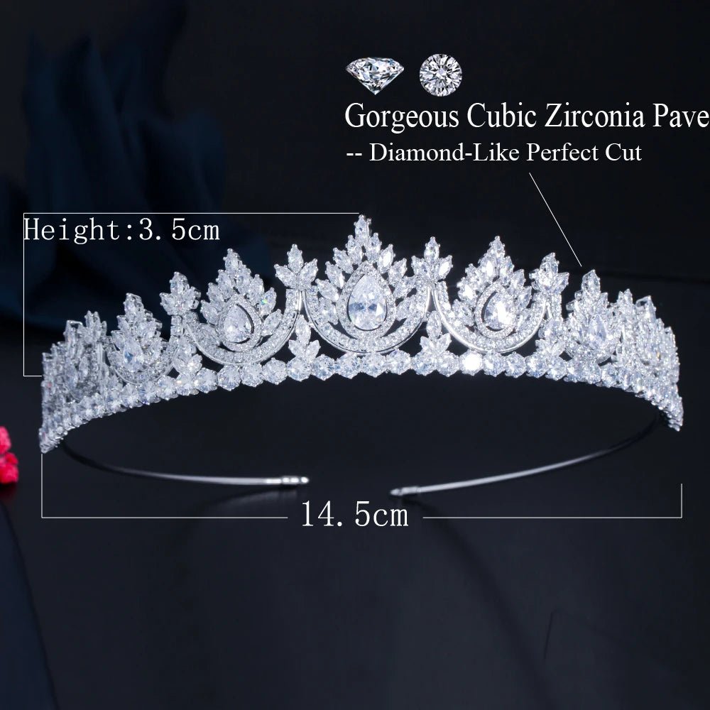 TiarasLuxury Wedding Bride Round Tiara A029 - WS JewelleryBridal TiaraHair AccessoriesQueen Tiara
