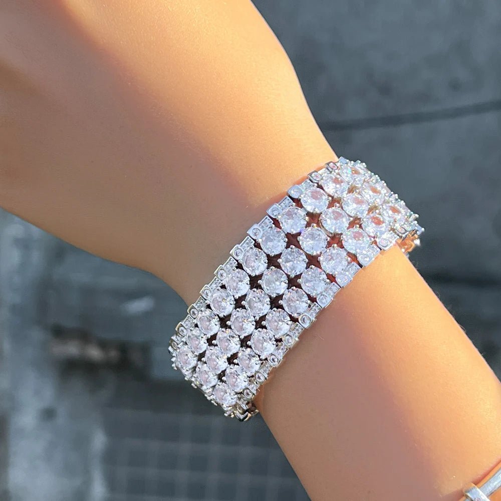 BraceletsMulti-Layer Round Tennis Bracelets CB343 - WS JewelleryBraceletBridal BraceletTennis Bracelet