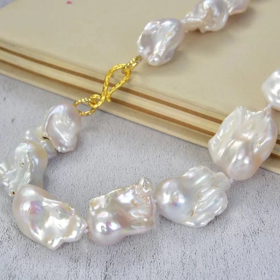 NecklacesNautral Freshwater Baroque Pearl Chokers Necklace - WS JewelleryNatural Stone ColelctionNatural Stone NecklacePearl Chocker
