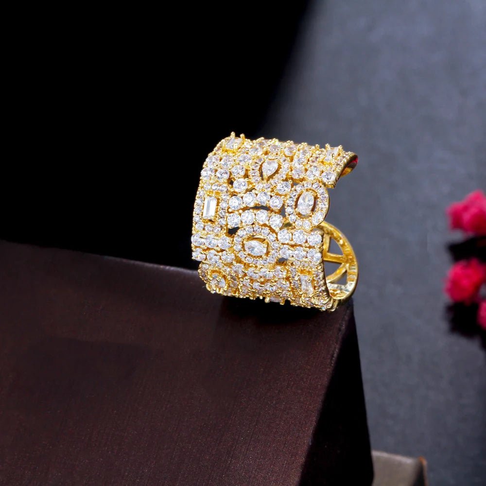 RingsOpen Cuff Adjustable Ring R226 - WS JewelleryRing