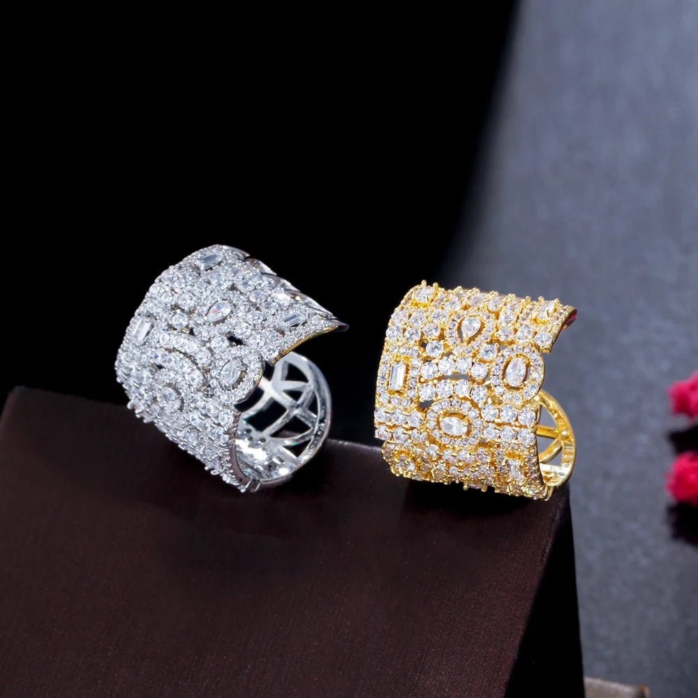RingsOpen Cuff Adjustable Ring R226 - WS JewelleryRing