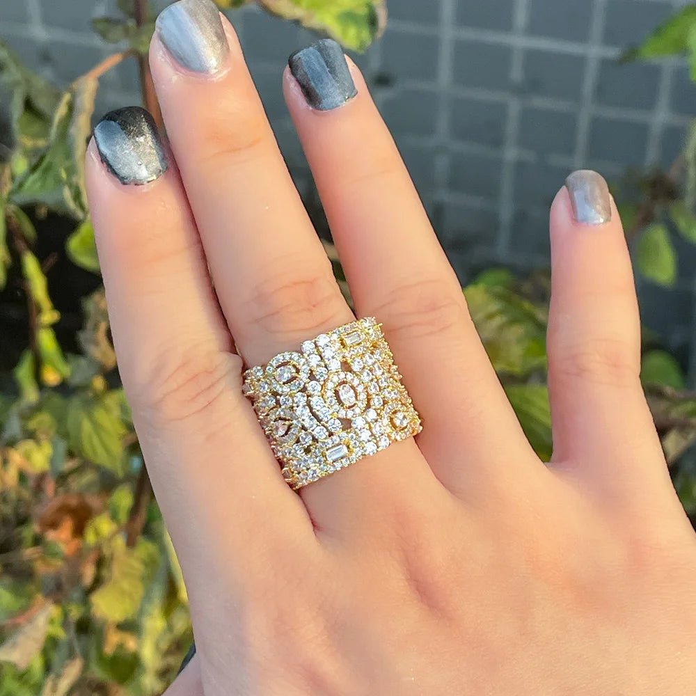 RingsOpen Cuff Adjustable Ring R226 - WS JewelleryRing