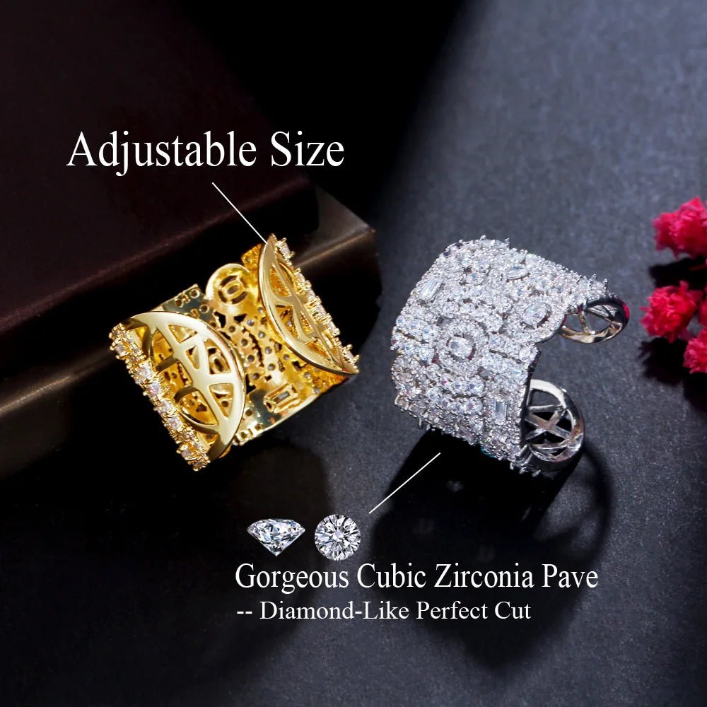 RingsOpen Cuff Adjustable Ring R226 - WS JewelleryRing