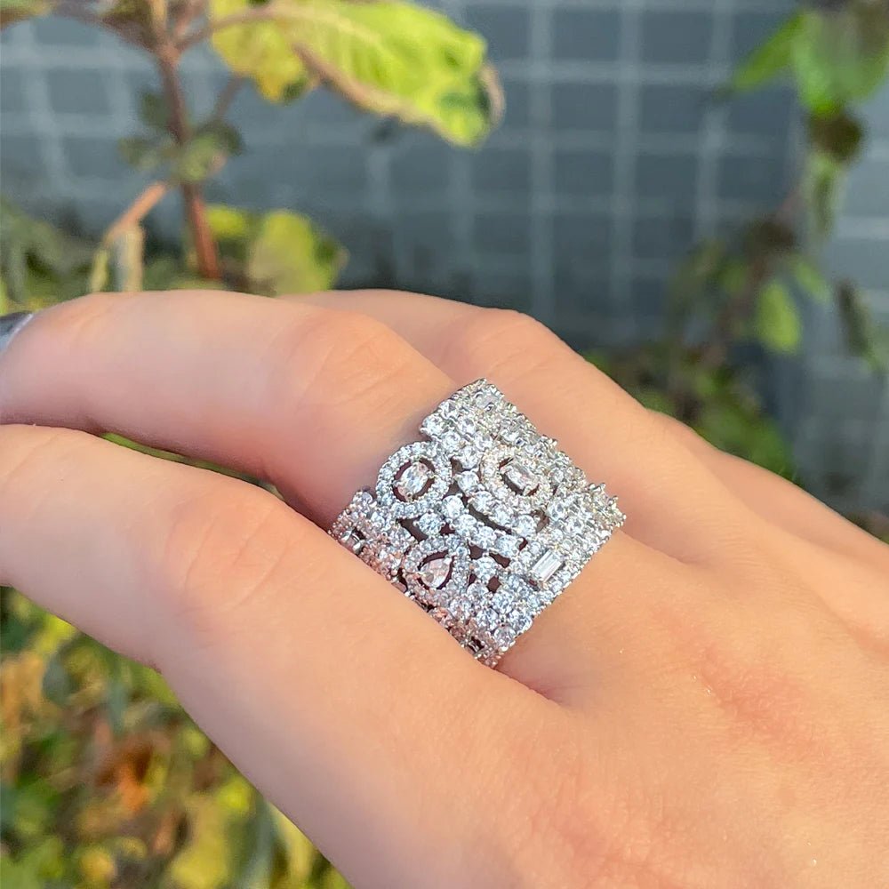 RingsOpen Cuff Adjustable Ring R226 - WS JewelleryRing