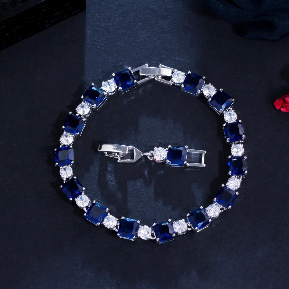 BraceletsPink Cube Tennis Chain Bracelet CB276 - WS JewelleryBraceletTennis Bracelet