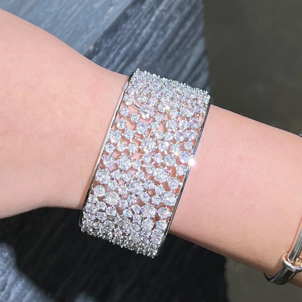 BraceletsRound Bridal Bangle Bracelets BG052 - WS JewelleryBraceletBridal BraceletTennis Bracelet