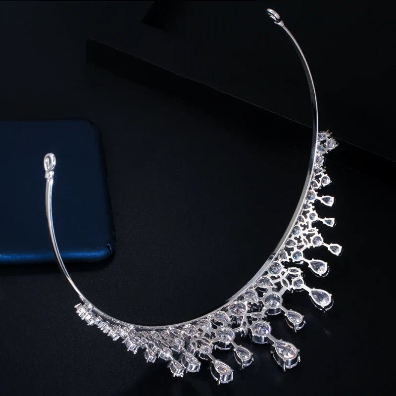 TiarasRoyal Shiny Wedding Tiara Crowns A015 - WS JewelleryBridal TiaraHair AccessoriesQueen Tiara