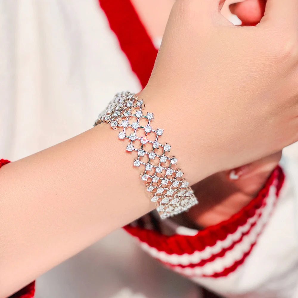 BraceletsShiny Multi Layered Bracelets CB310 - WS JewelleryBraceletBridal BraceletTennis Bracelet