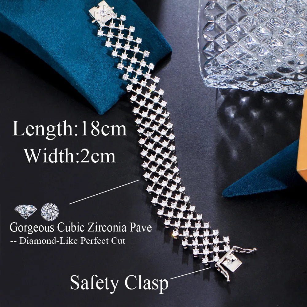 BraceletsShiny Multi Layered Bracelets CB310 - WS JewelleryBraceletBridal BraceletTennis Bracelet