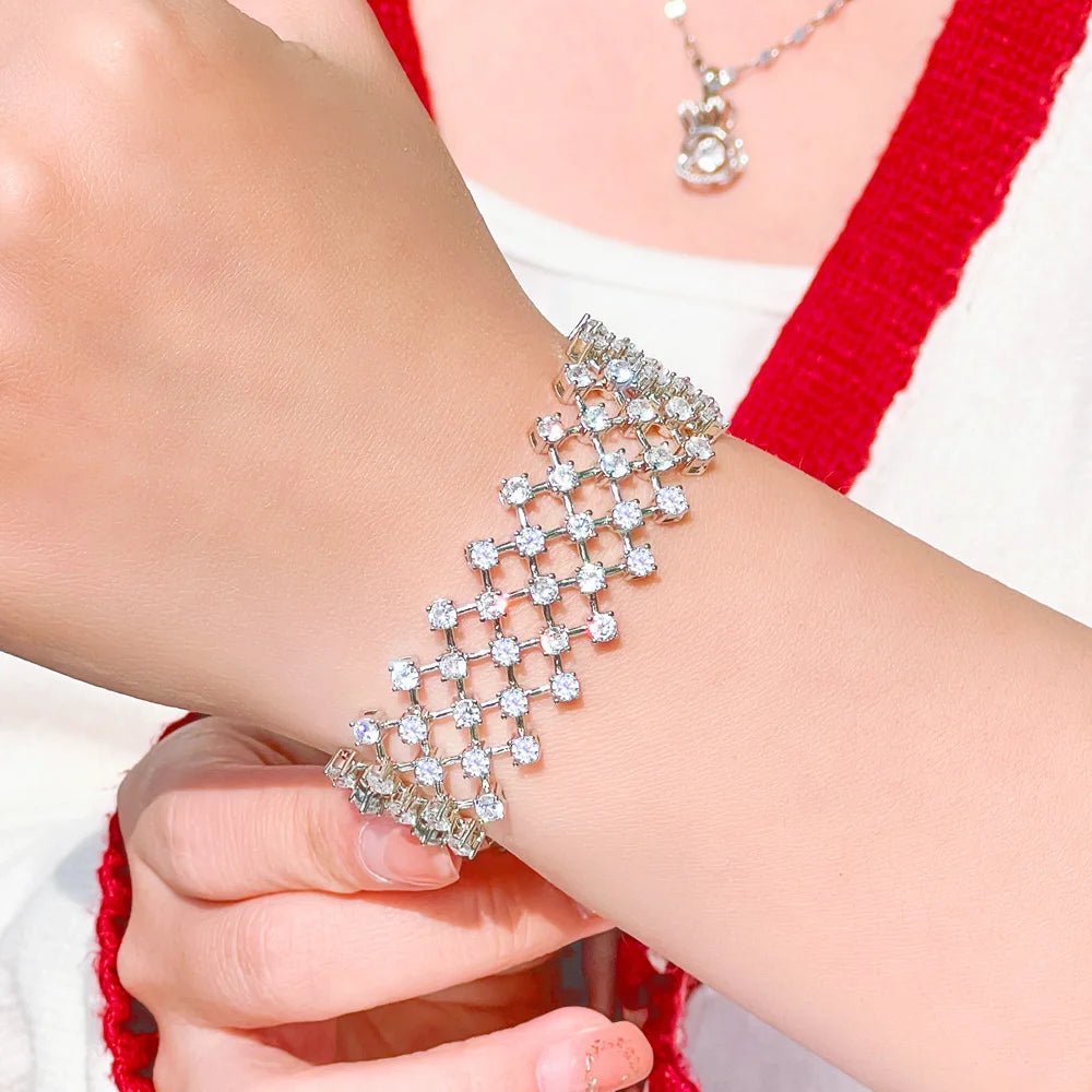 BraceletsShiny Multi Layered Bracelets CB310 - WS JewelleryBraceletBridal BraceletTennis Bracelet