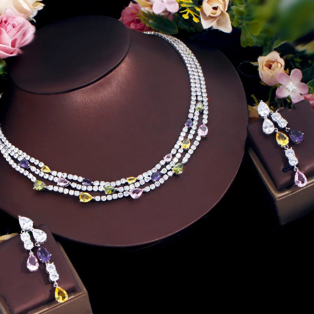 Jewellery SetShiny Turtle Colorful Multilayer Wedding Bridal Party Jewelry Sets T680 - WS JewelleryBridal Jewelery SetElegant Jewelery SetJewelery Set