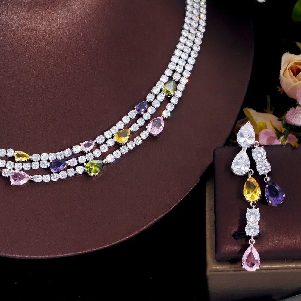 Jewellery SetShiny Turtle Colorful Multilayer Wedding Bridal Party Jewelry Sets T680 - WS JewelleryBridal Jewelery SetElegant Jewelery SetJewelery Set