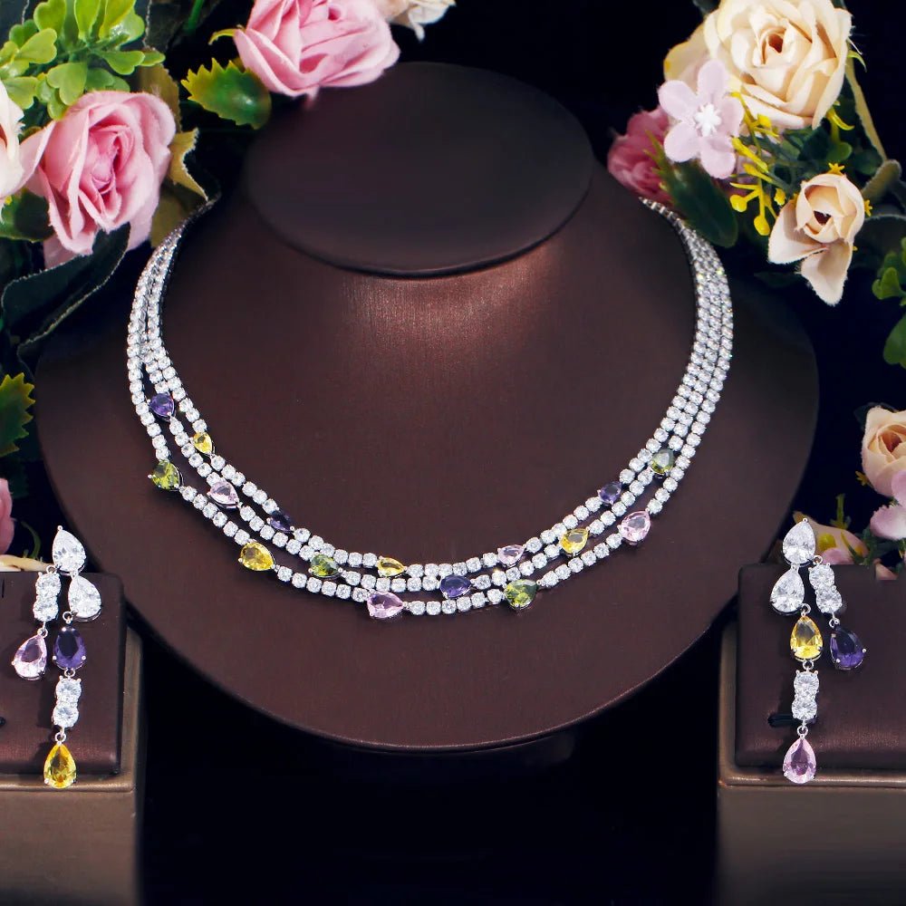 Jewellery SetShiny Turtle Colorful Multilayer Wedding Bridal Party Jewelry Sets T680 - WS JewelleryBridal Jewelery SetElegant Jewelery SetJewelery Set