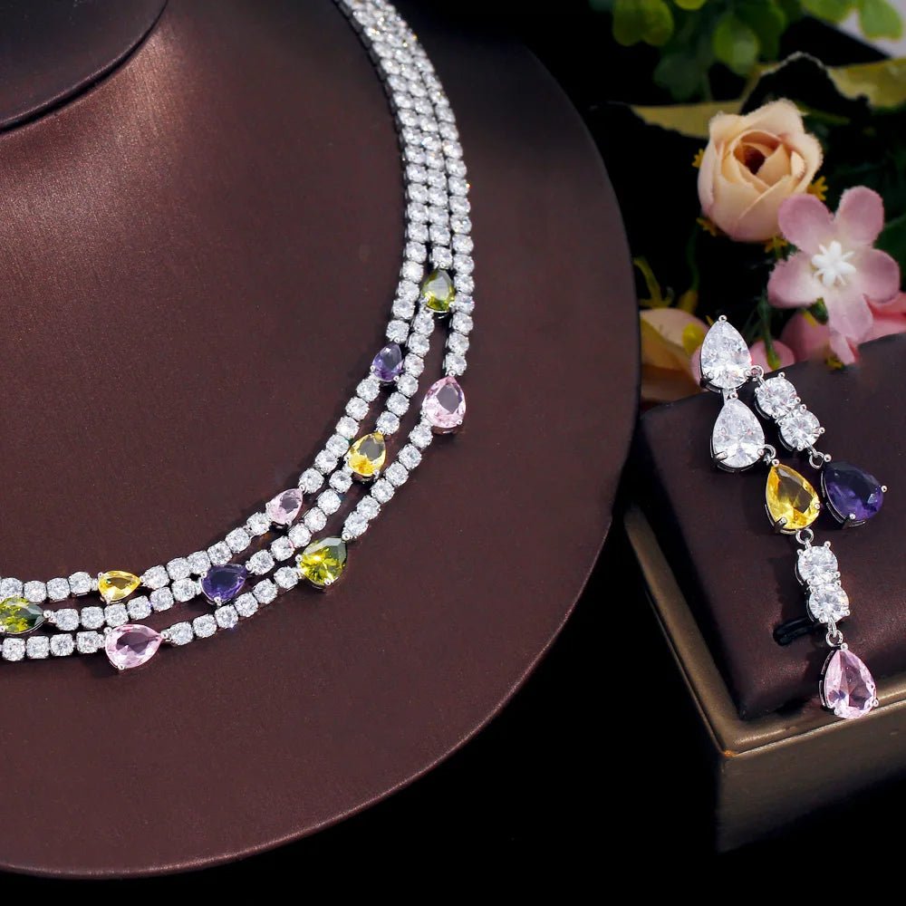 Jewellery SetShiny Turtle Colorful Multilayer Wedding Bridal Party Jewelry Sets T680 - WS JewelleryBridal Jewelery SetElegant Jewelery SetJewelery Set