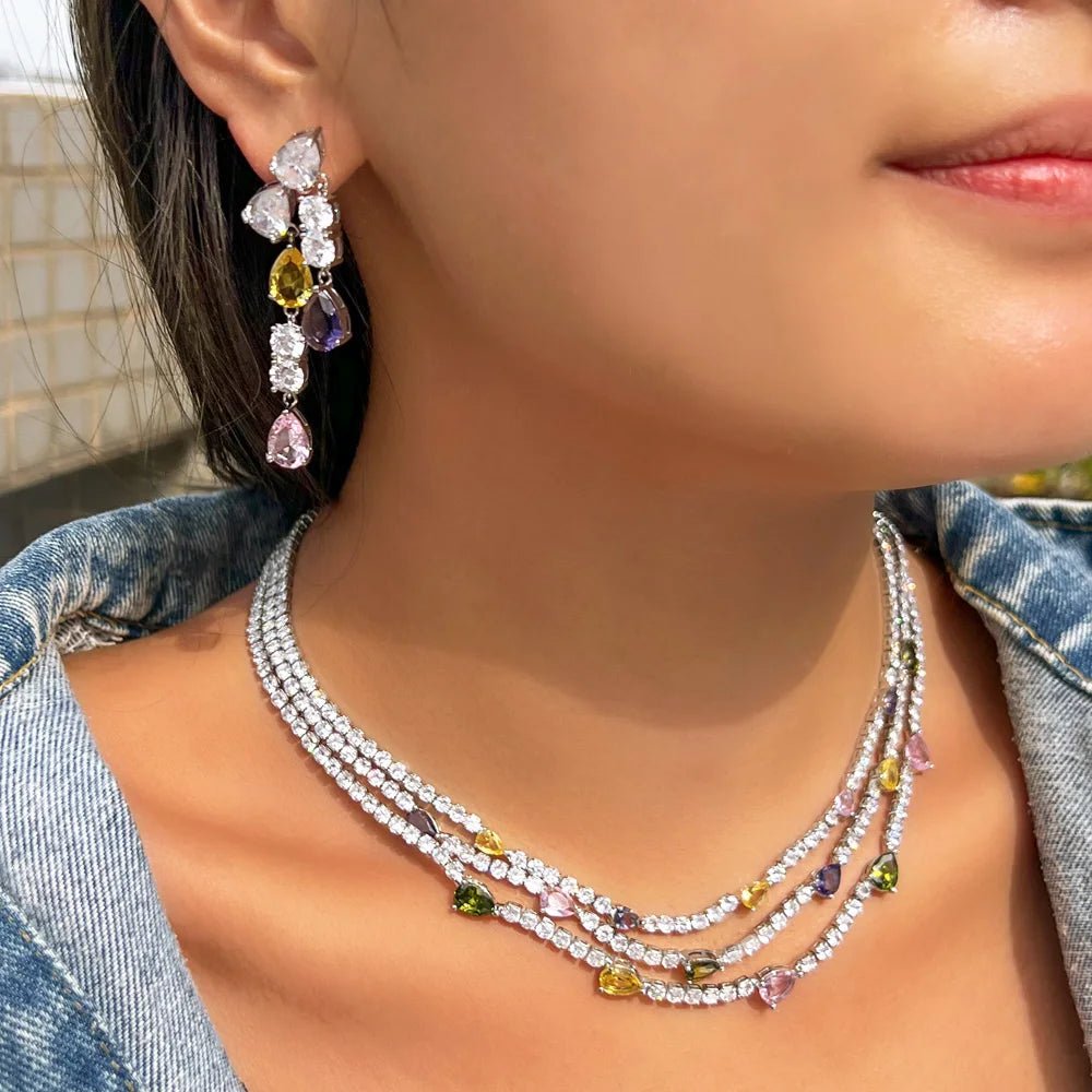 Jewellery SetShiny Turtle Colorful Multilayer Wedding Bridal Party Jewelry Sets T680 - WS JewelleryBridal Jewelery SetElegant Jewelery SetJewelery Set