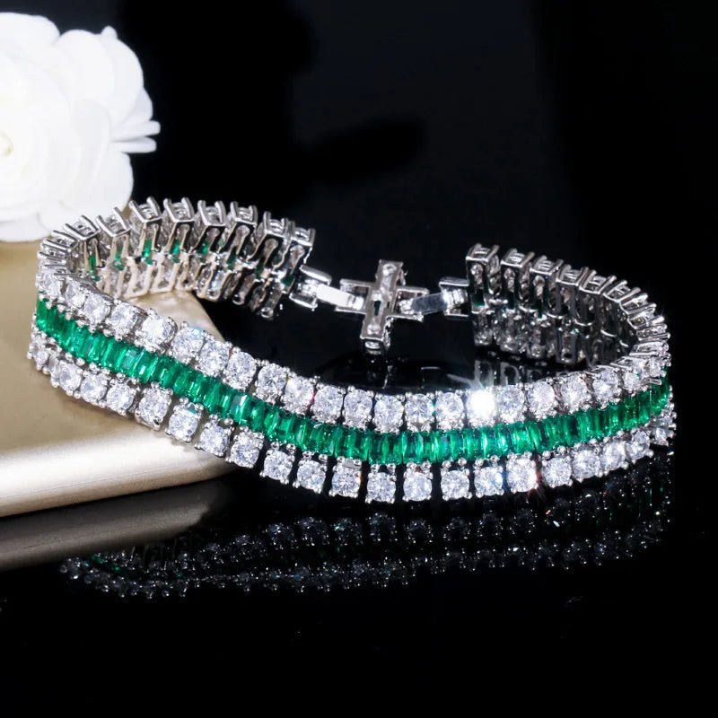 BraceletsSparkling Luxury Tennis Bracelet Bridal CB043 - WS JewelleryBraceletBridal BraceletTennis Bracelet