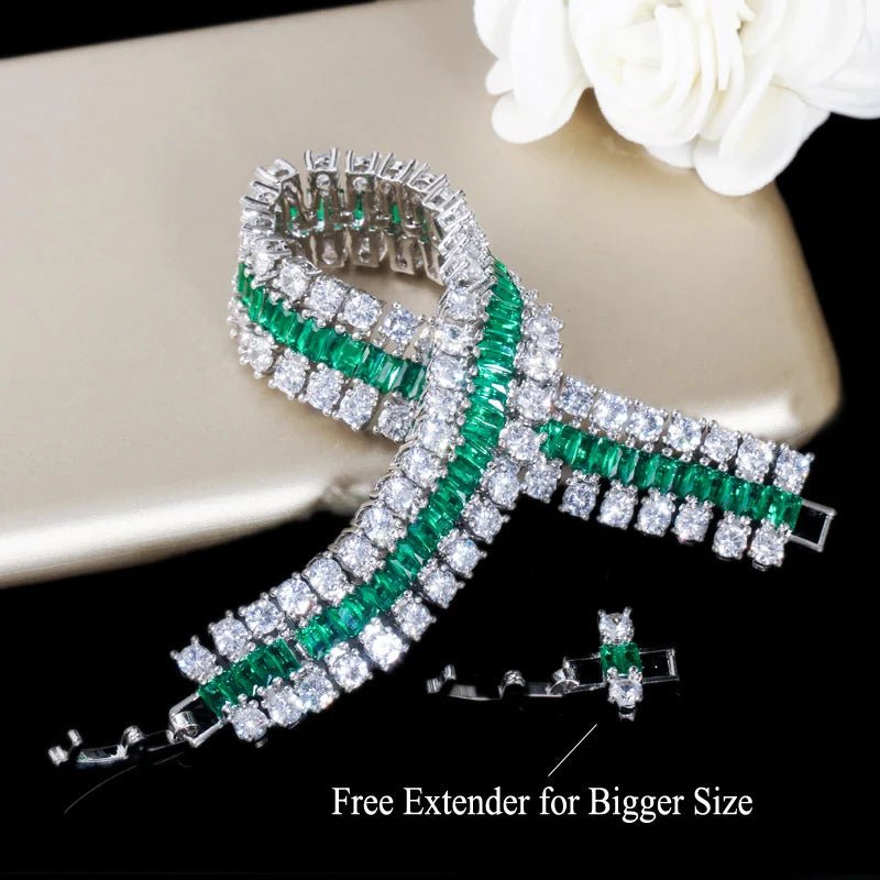 BraceletsSparkling Luxury Tennis Bracelet Bridal CB043 - WS JewelleryBraceletBridal BraceletTennis Bracelet