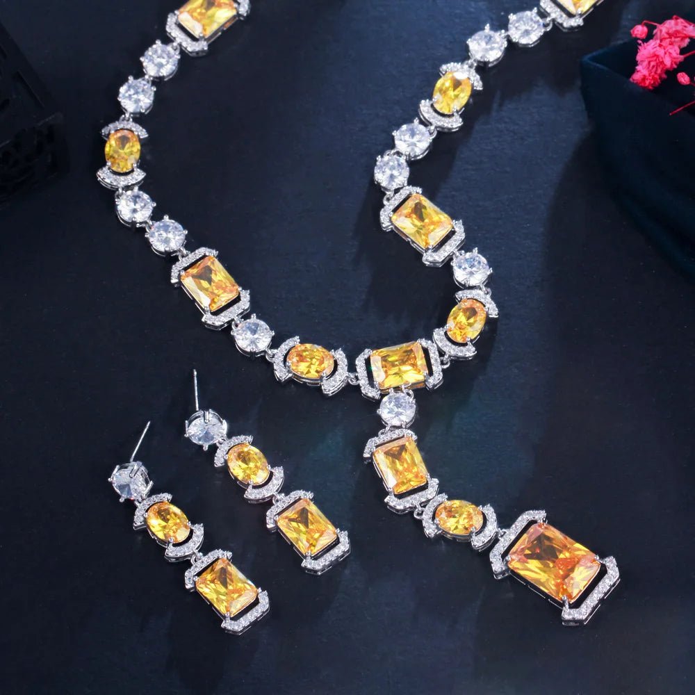 Jewellery SetSparkling Multicolor Wedding Necklace Bridal Jewelry Sets T571 - WS JewelleryBridal Jewelery SetJewellery Set