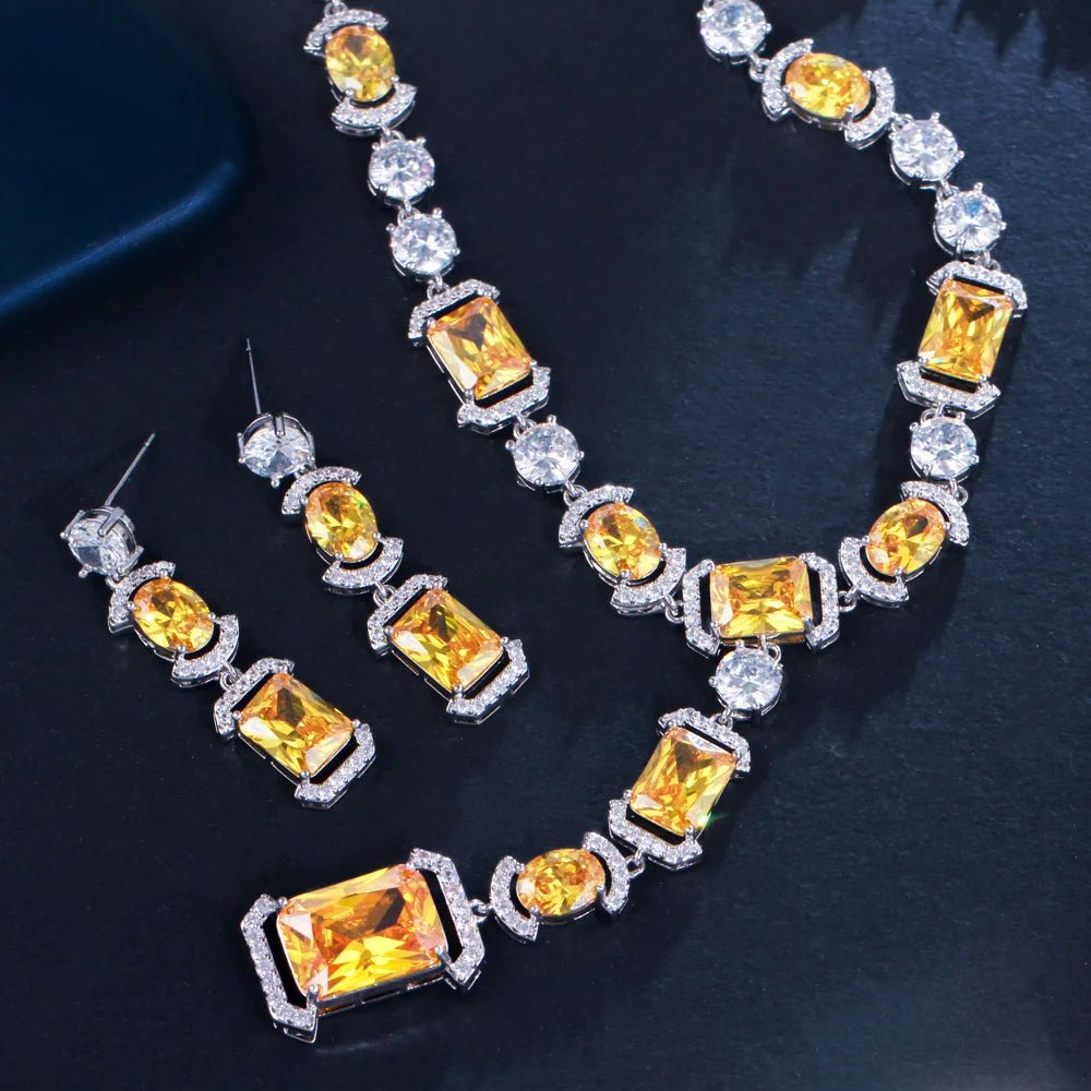 Jewellery SetSparkling Multicolor Wedding Necklace Bridal Jewelry Sets T571 - WS JewelleryBridal Jewelery SetJewellery Set