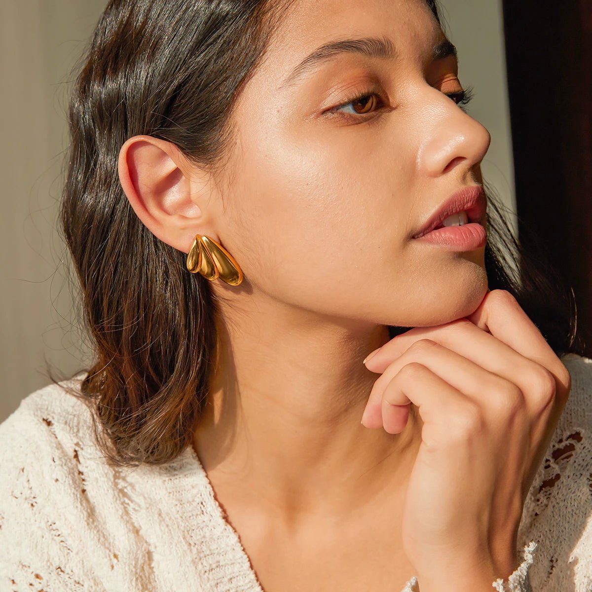 Stainless Steel Waterproof Wing Earrings - WS JewelleryStainless Steel