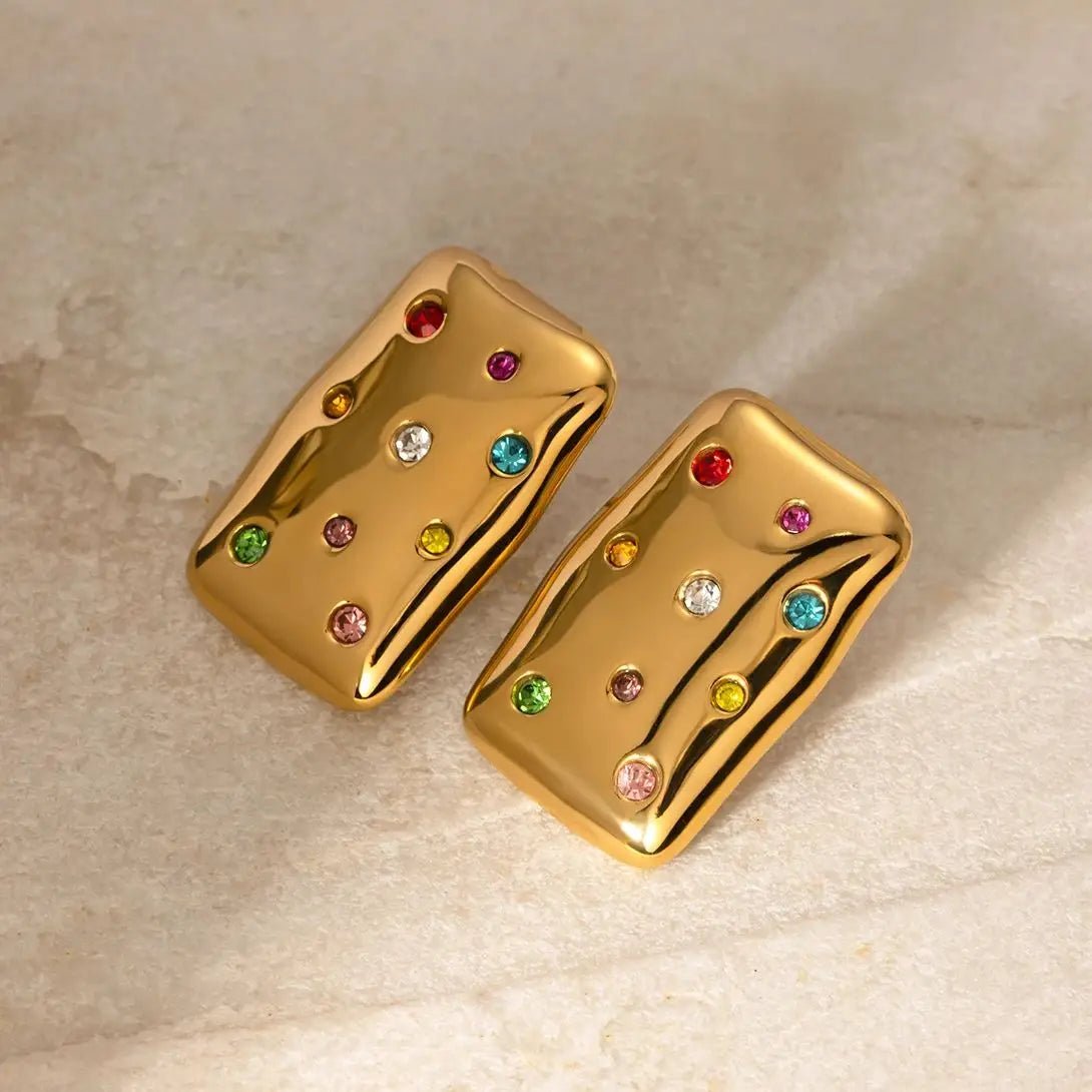 Waterproof Colorful Stainless Steel Stud Earring - WS JewelleryStainless Steel