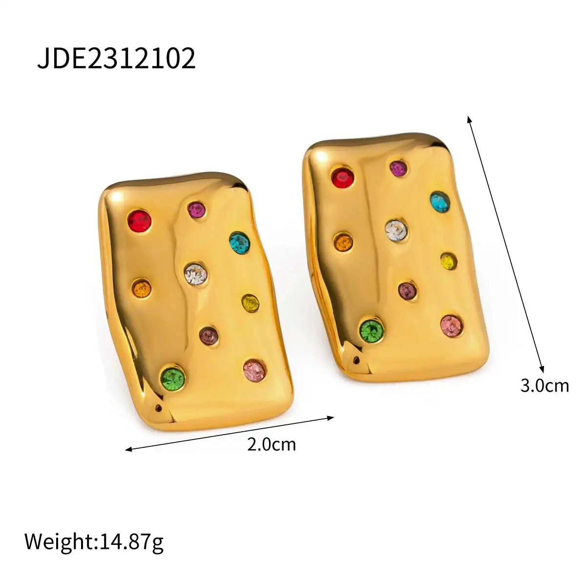 Waterproof Colorful Stainless Steel Stud Earring - WS JewelleryStainless Steel