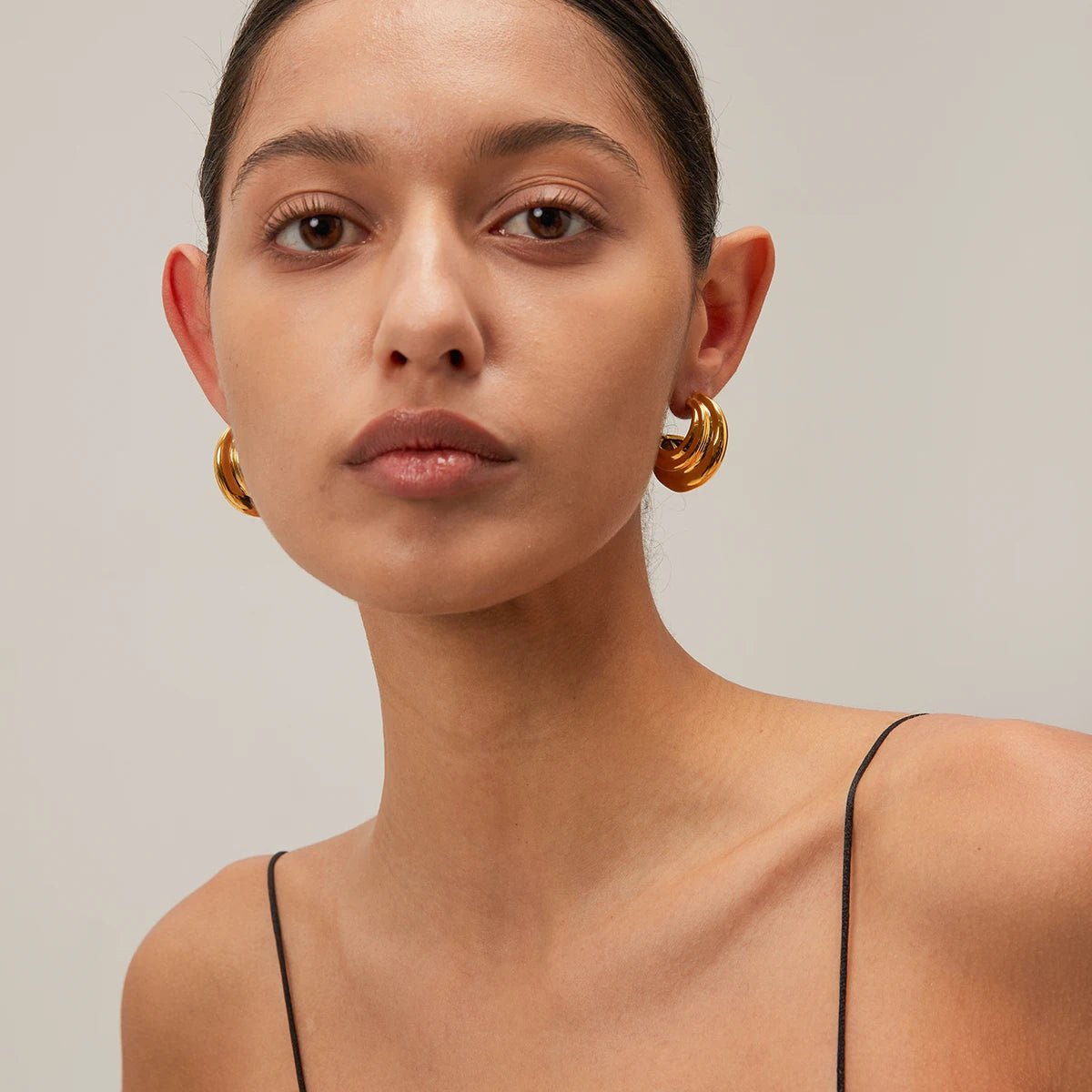 Waterproof Minimalist Geometric Stainless Steel C - shaped Earrings - WS JewelleryStainless Steel