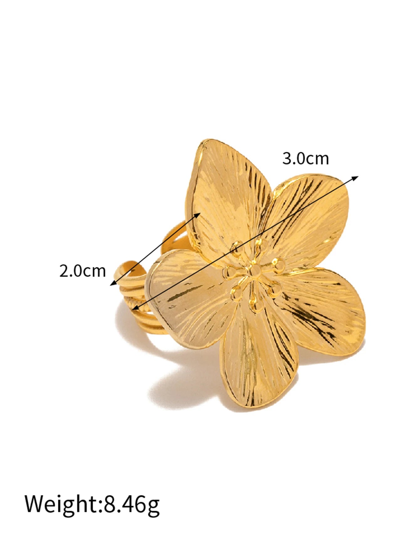 18k Gold Plated Stainless Steel Hypoallergenic Vintage Flower Stud Earrings - WS JewelleryStainless Steel