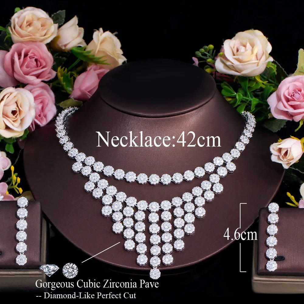 Jewellery Set2Pcs Round Dangle Bridal Jewelry Sets T727 - WS JewelleryJewellery Set