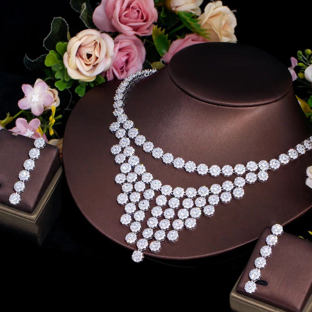 Jewellery Set2Pcs Round Dangle Bridal Jewelry Sets T727 - WS JewelleryJewellery Set