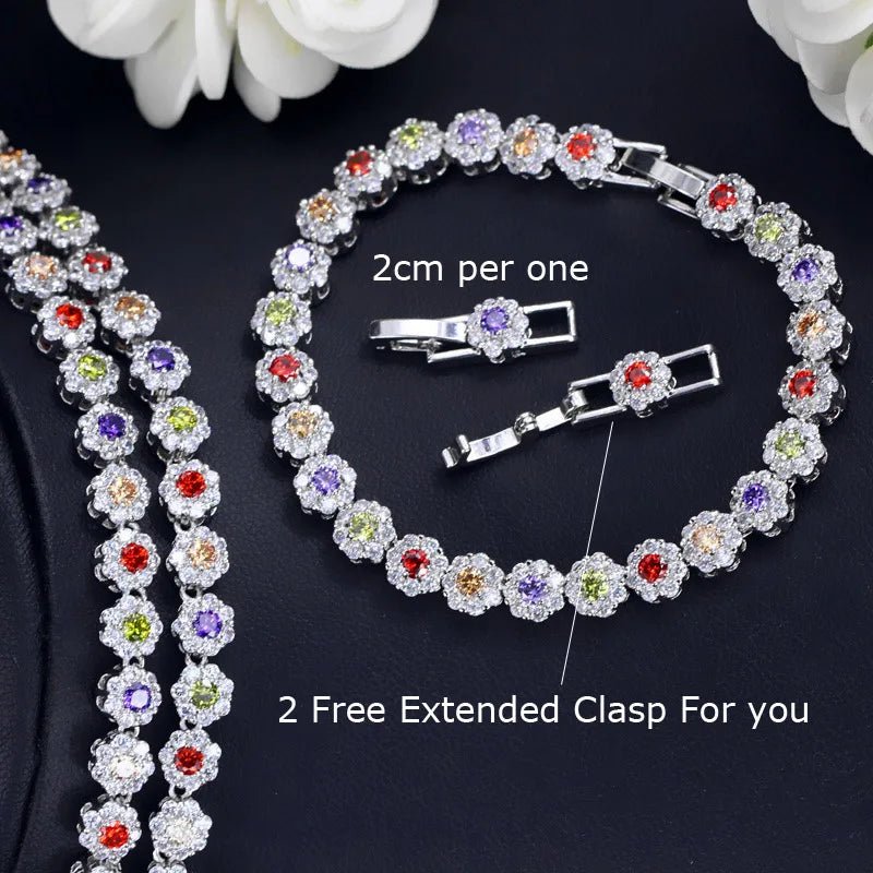 Jewellery Set3 Pcs Blue Crystal Jewelry Set T030 - 3 Colors - WS JewelleryBridal Jewelery SetElegant Jewelery SetJewelery Set