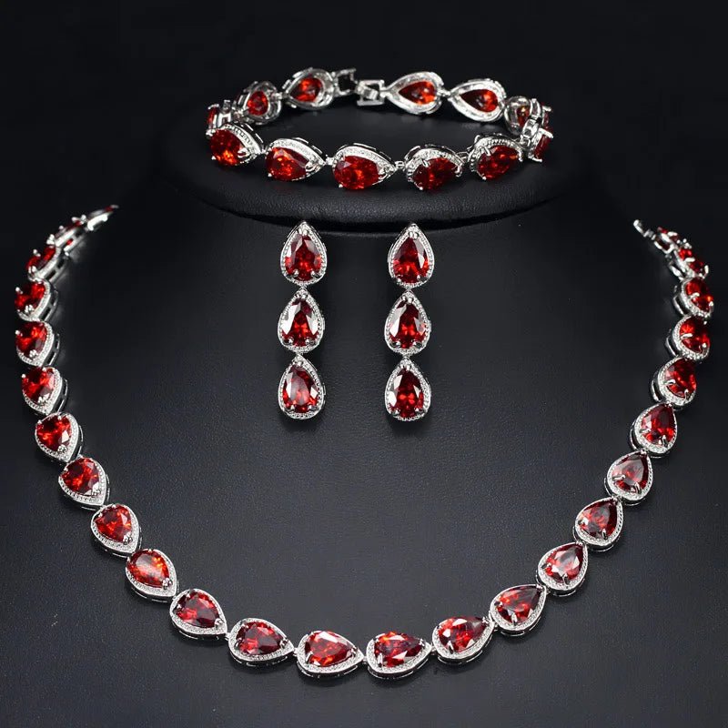 Jewellery Set3Pcs Bridal Wedding Costume Jewelry Sets T134 - WS Jewellery