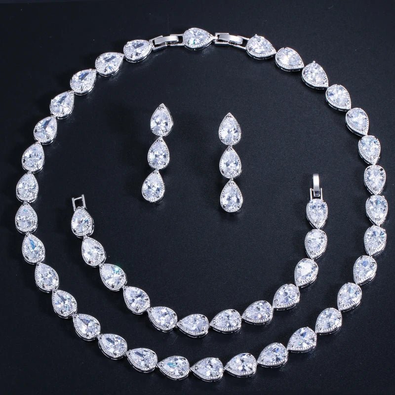 Jewellery Set3Pcs Bridal Wedding Costume Jewelry Sets T134 - WS Jewellery